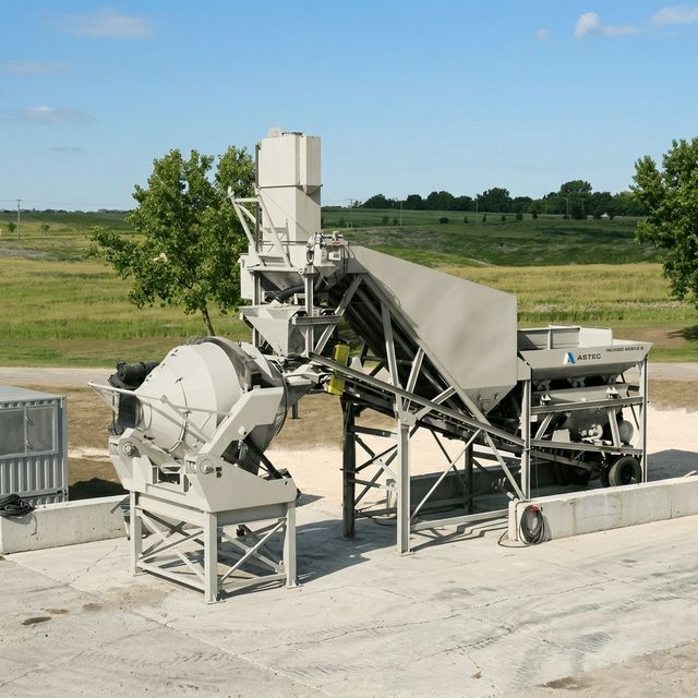 RexCon Mobile 5 CM concrete batch plant